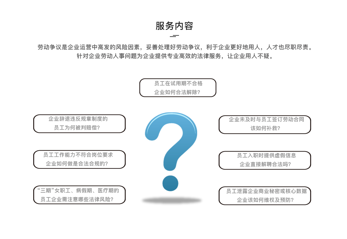 劳动人事法律服务